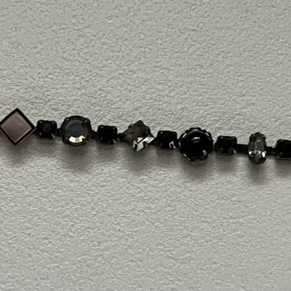 Sorrelli Black on Bronze Gemstone Tennis Bracelet - Picture 2 of 4